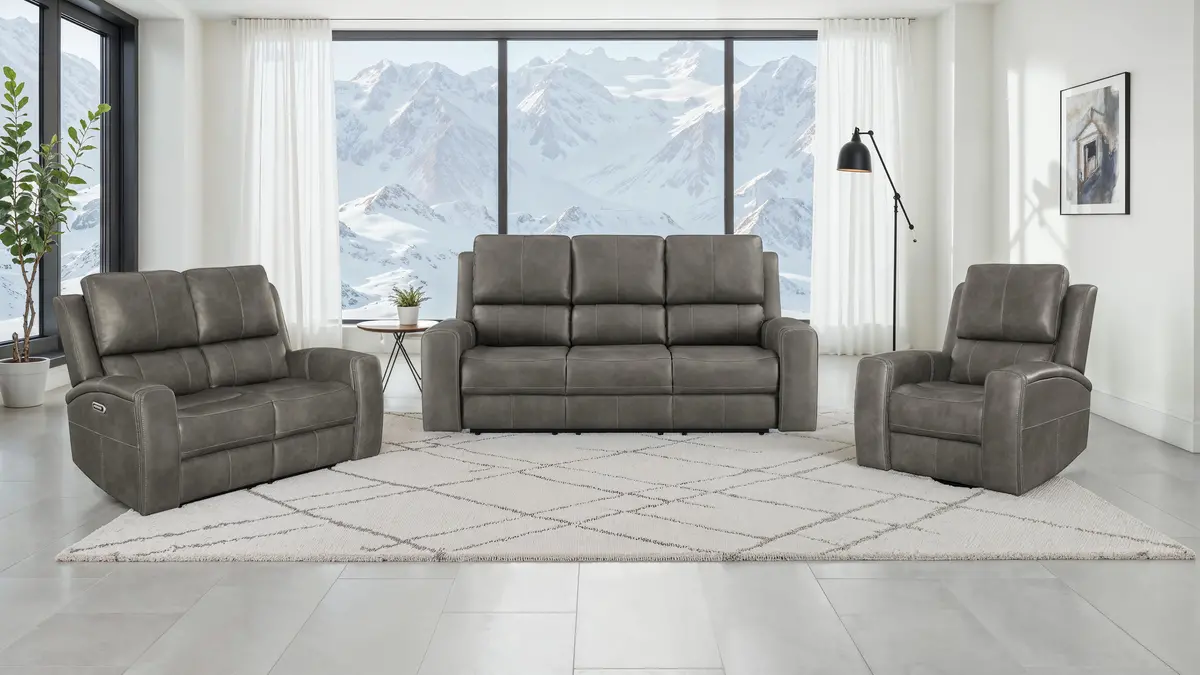 Brickston Triple Power Reclining Sofa Set 2