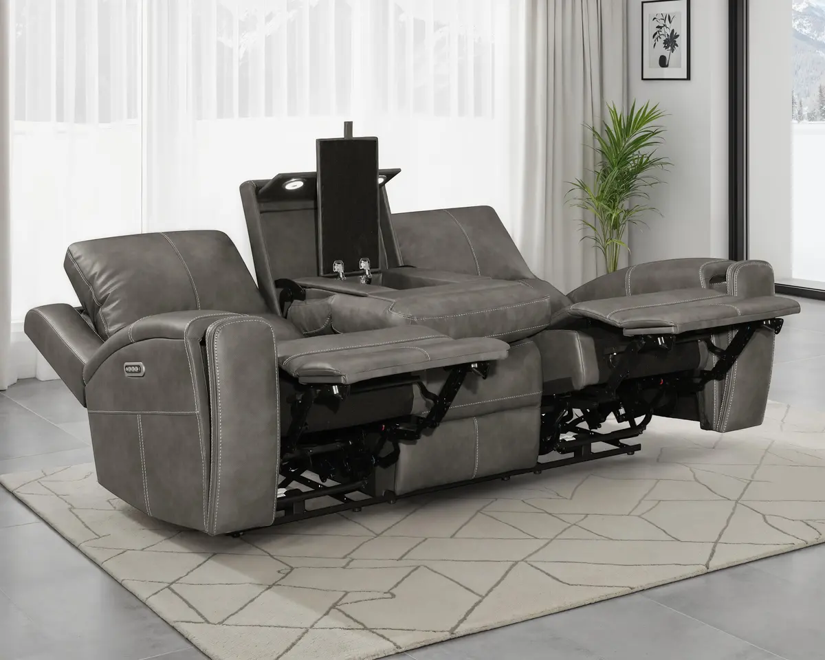 Brickston Triple Power Reclining Sofa 1