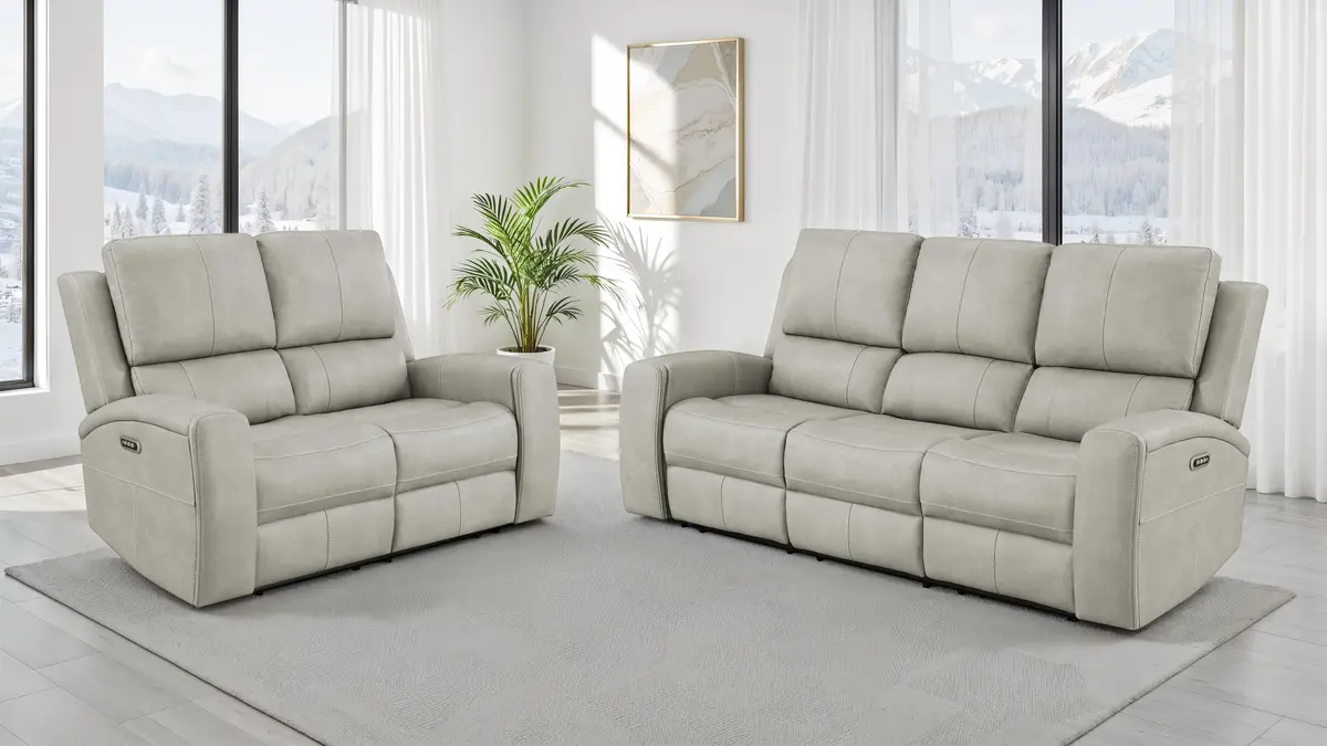 Brickston Triple Power Reclining Sofa Set 3