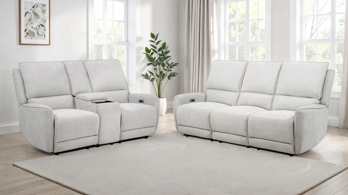 Sylmar Power Reclining Sofa Set 1