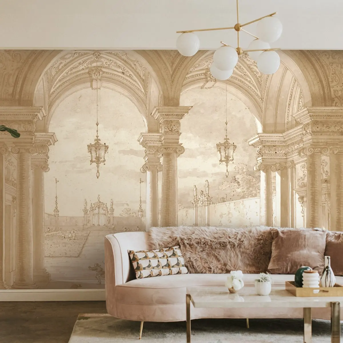 Medieval Majesty European Theme Wall Wallpaper 1