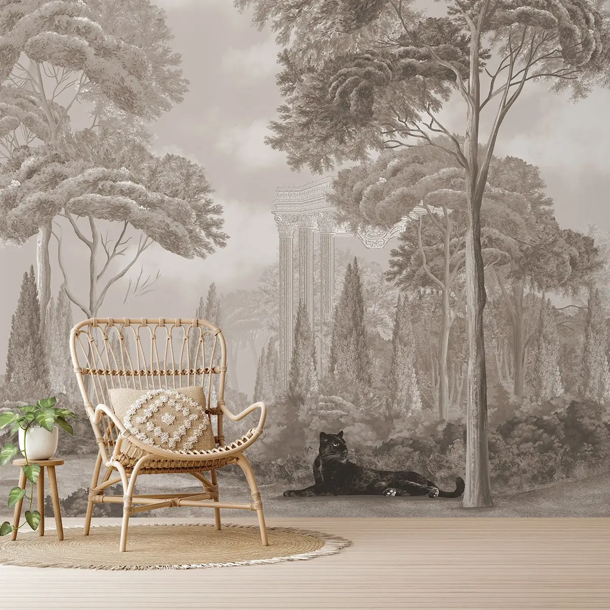 Twilight Haven Vintage European Style Wallpaper 1
