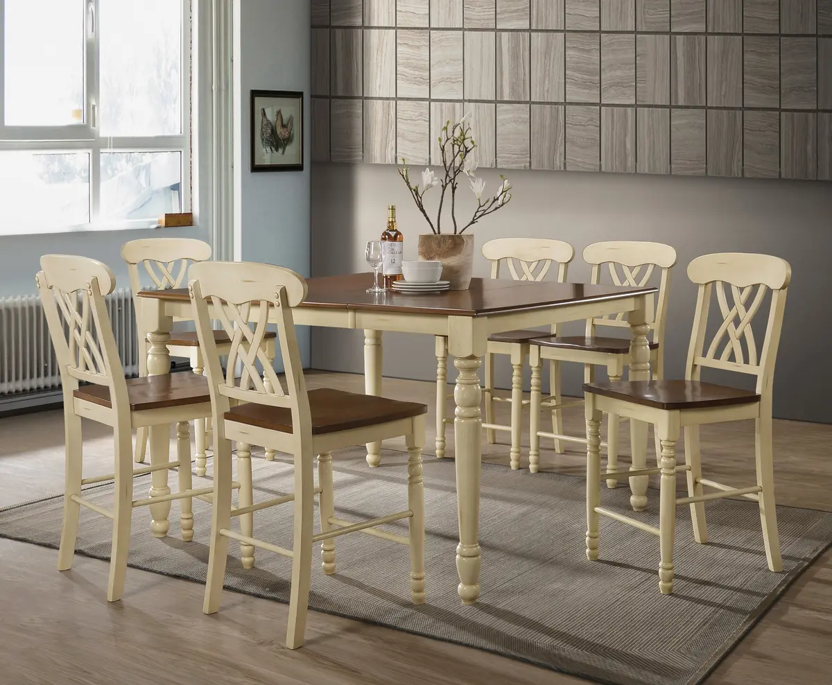 Dylan Buttermilk & Oak Counter Height Table 1