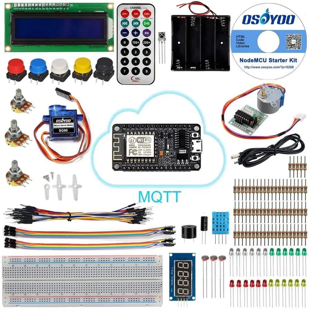 Osoyoo Nodemcu Esp8266 Kit To Learn Iot Programming For Arduino 1
