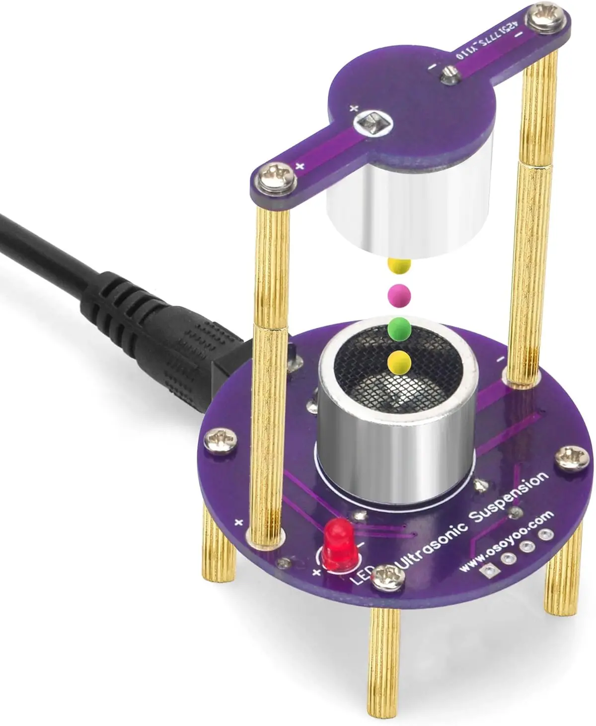 Osoyoo 超音波浮揚 Diy キット Acoustic Levitation :はんだ付けを学び、半田付け電子工作キット 音響浮揚キット Ultrasonic Levitatio 1