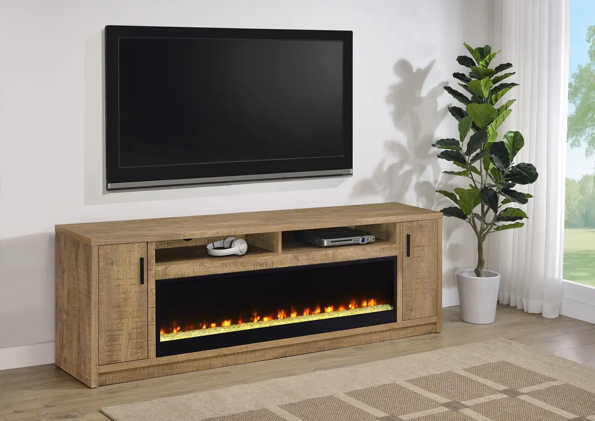 Eddy Tv Stand Fireplace Console 2