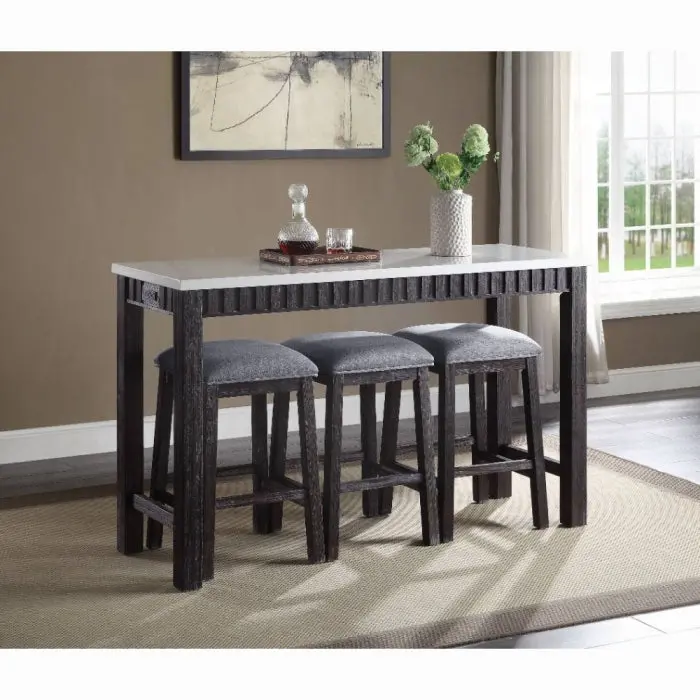 Necalli 4Pc Pack Counter Height Table Set 1