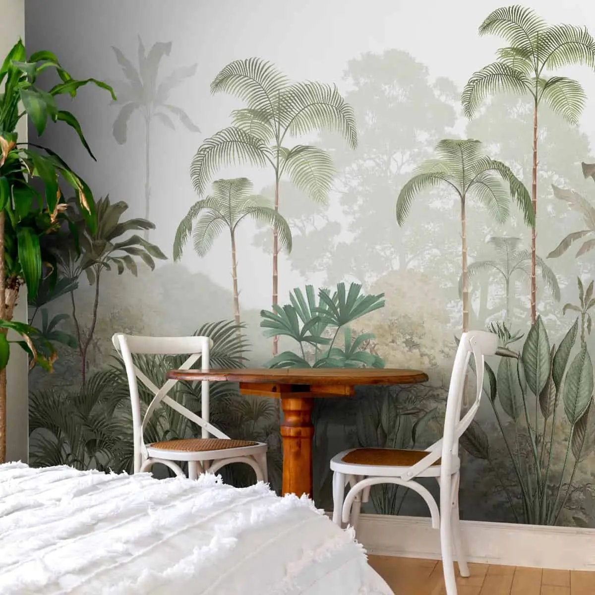 Kaira, Nature Theme Wallpaper For Rooms, Green, Customised 1