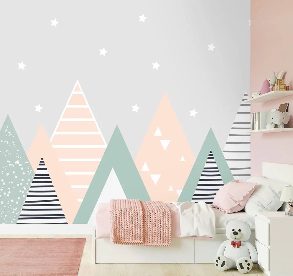 Cute Mountains Wallpaper For Kids Room 1