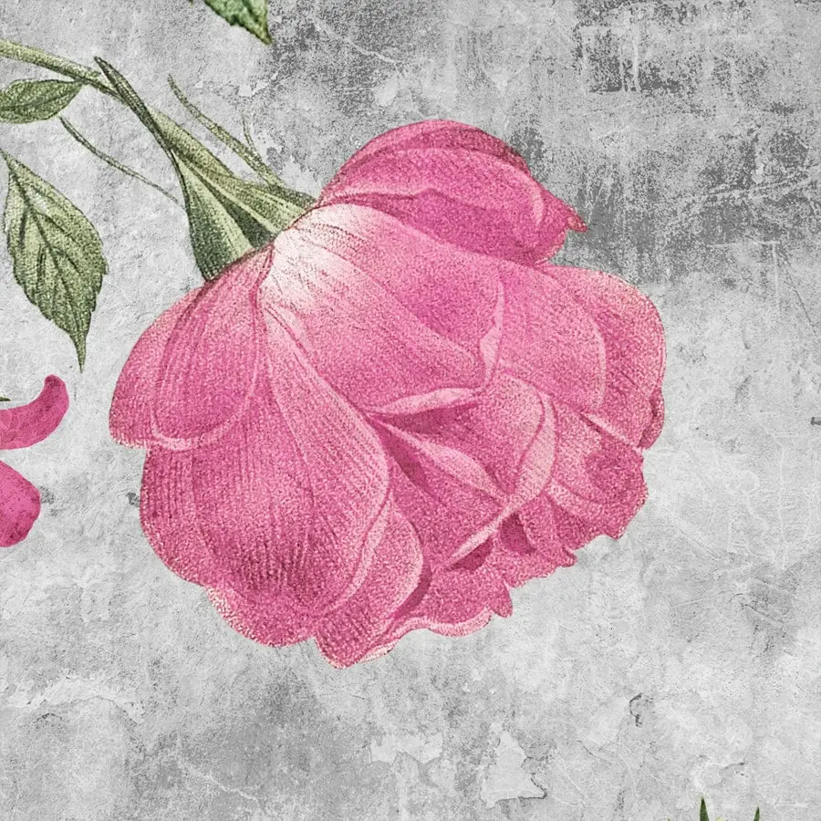 Pink Large Floral Print Wallpaper For Rooms 5