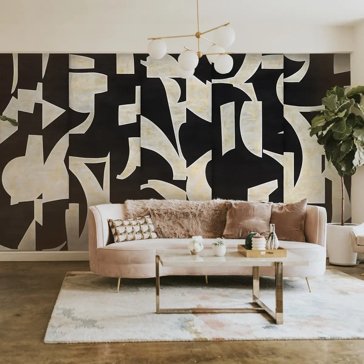 Serene Strokes, Subtle Abstract Design Wallpaper For Walls 1