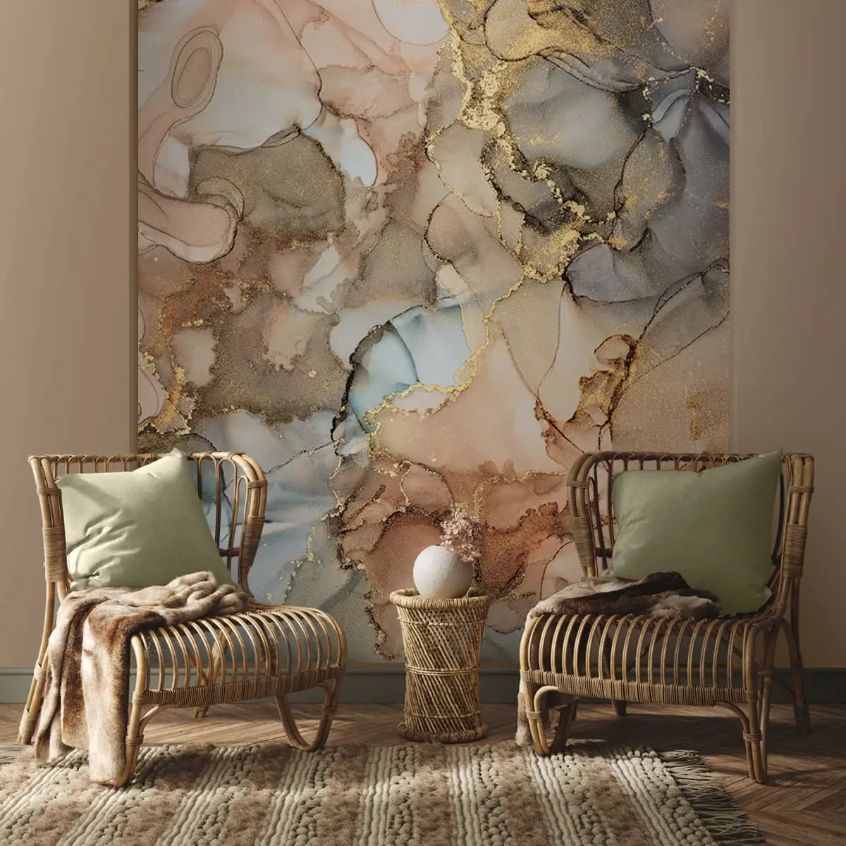 Water Colors Effects, Exotic Wallpaper For Walls 1