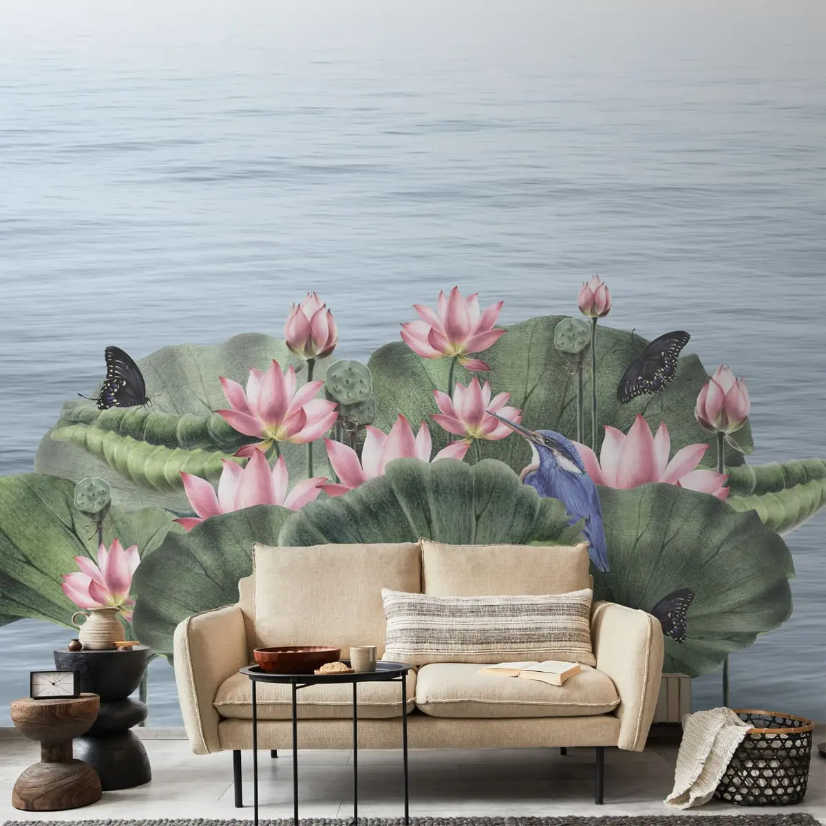 Padma, A Beautiful Lotuses Wallpaper For Walls 1