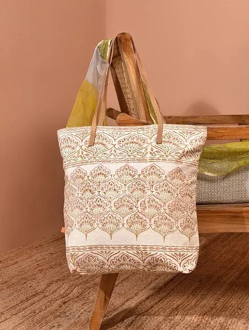 Turk - Block Printed Tote Bag 1