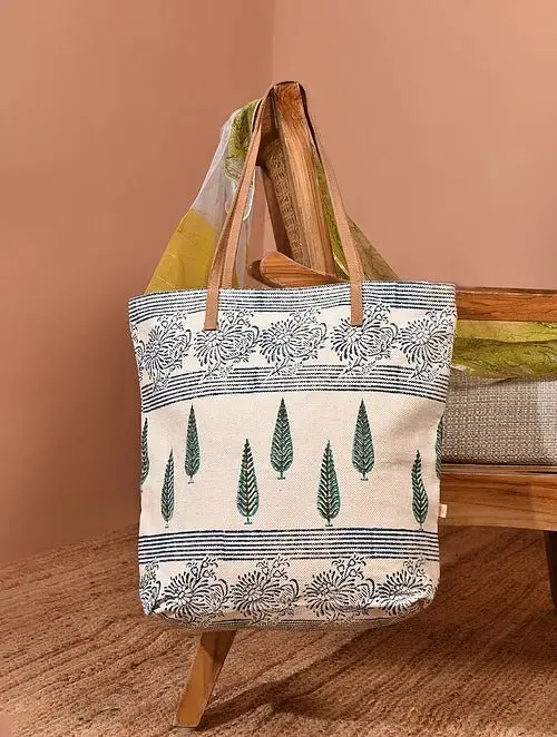 Zoic - Block Printed Tote Bag 1