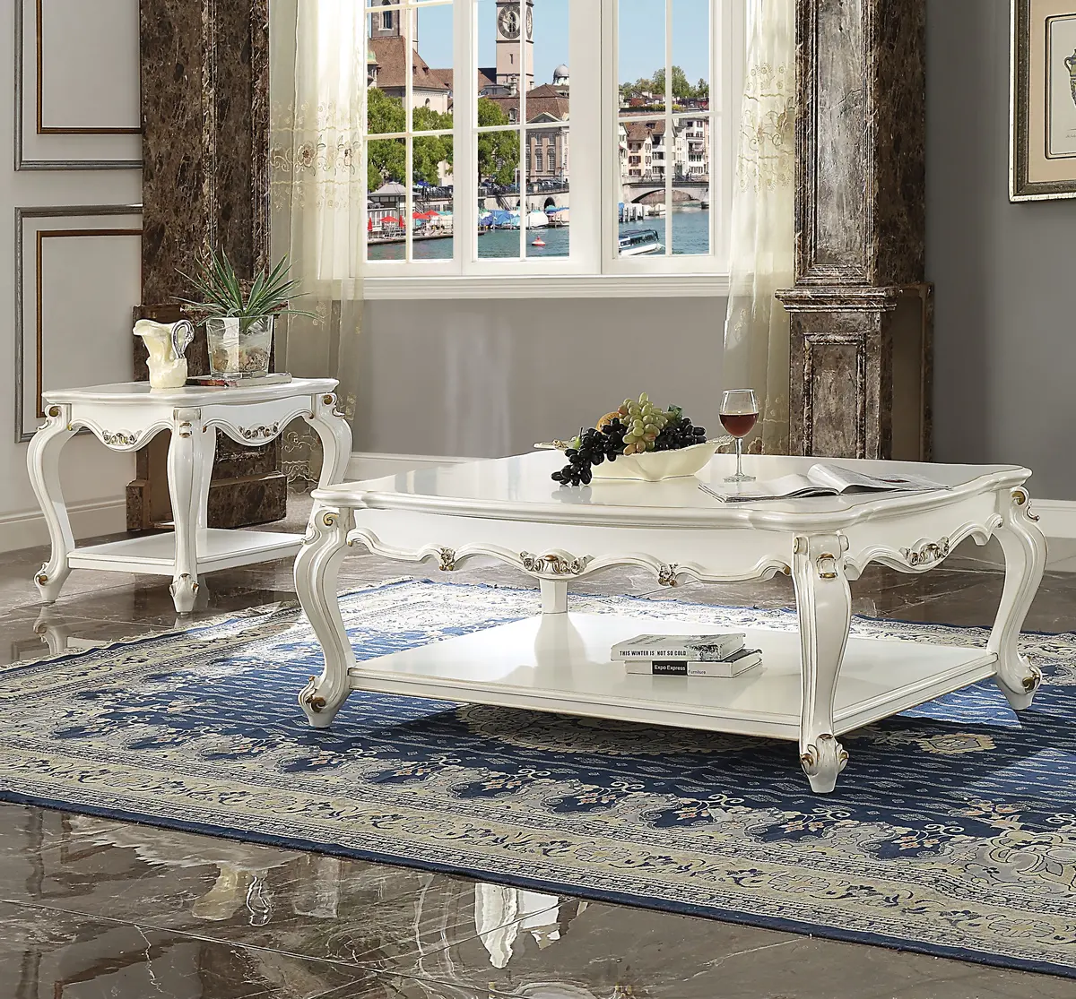 Picardy Antique Pearl Coffee Table 1