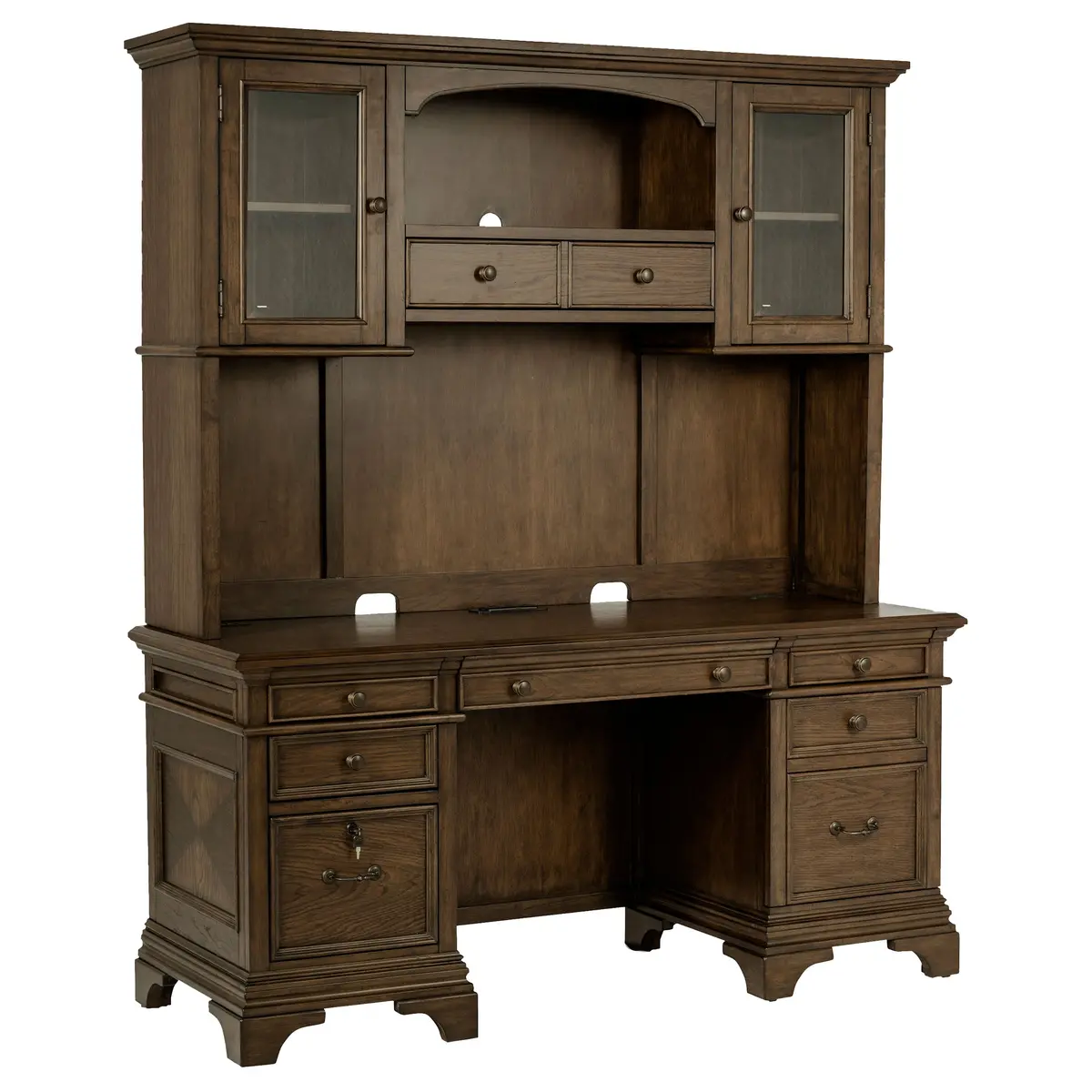 Hartshill Credenza Desk With Hutch 1