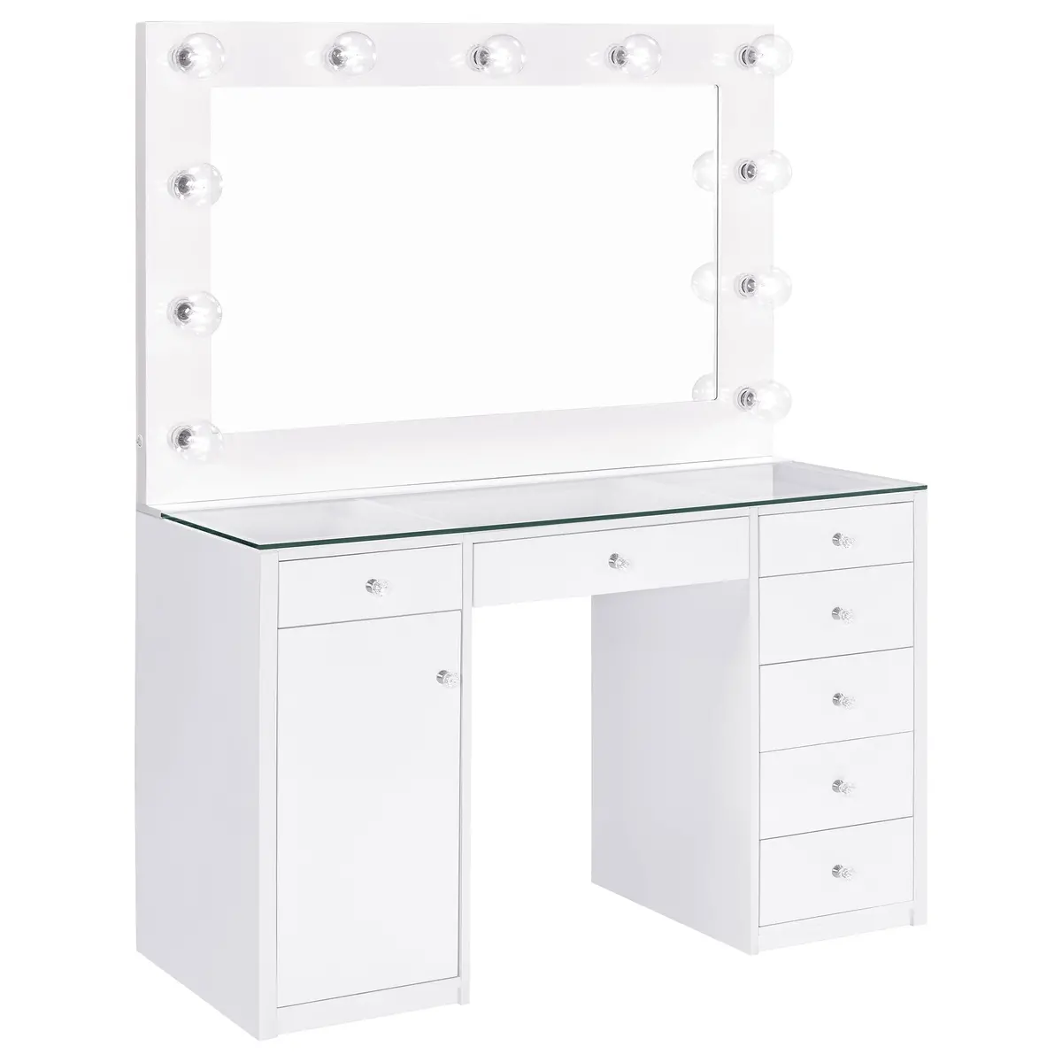 Acena Makeup Vanity Table With Led Mirror 1
