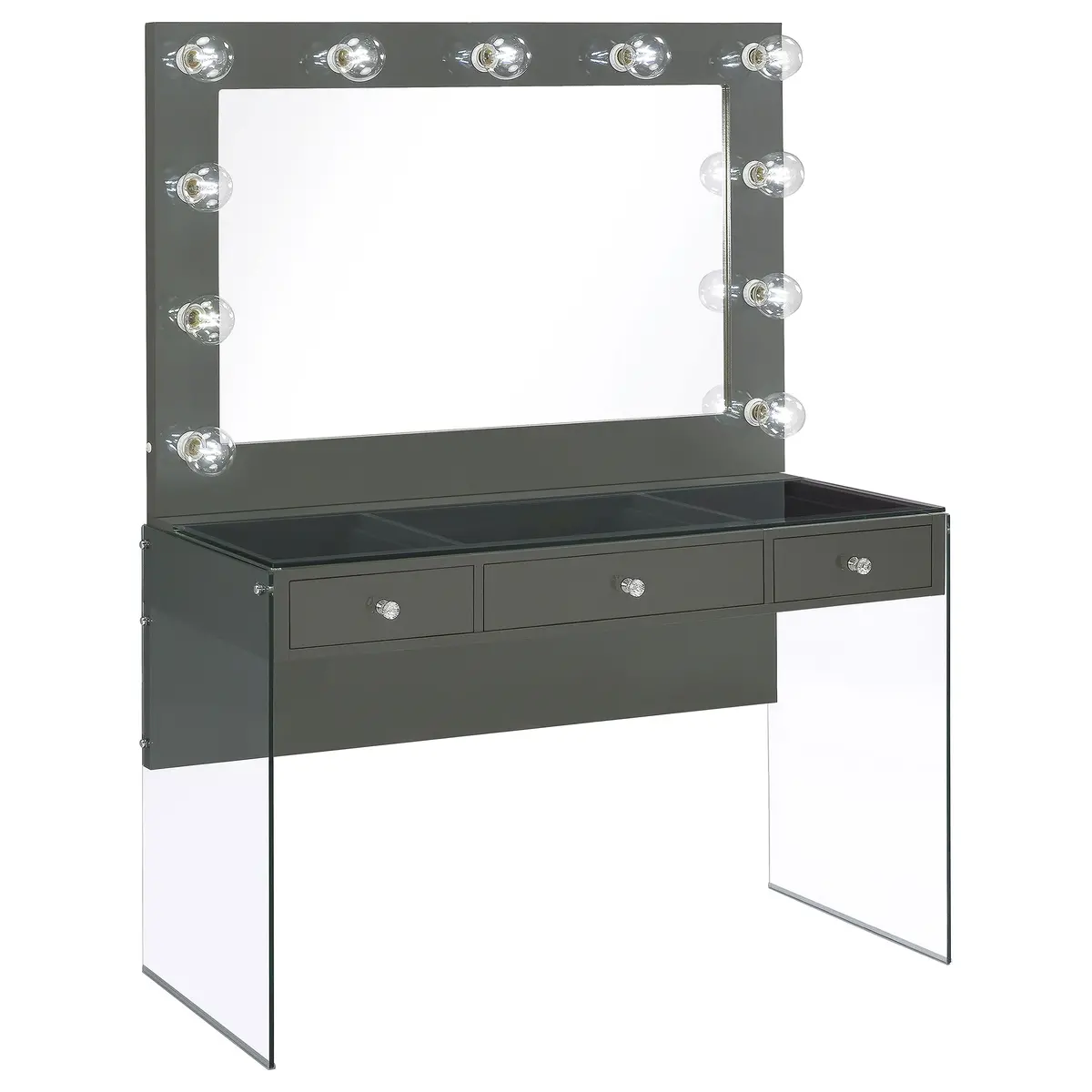 Afshan Makeup Vanity Table With Led Mirror 1