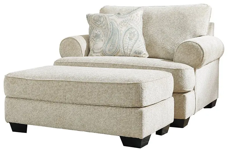 Monaghan Oversized Chair And Ottoman 1