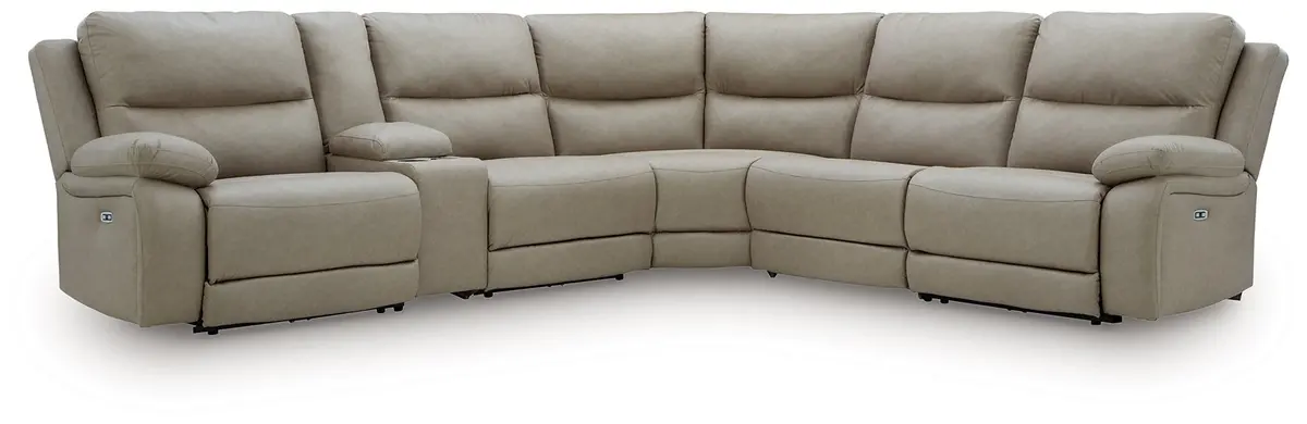 Narwhal Place Reclining Sectional With Storage Console 1