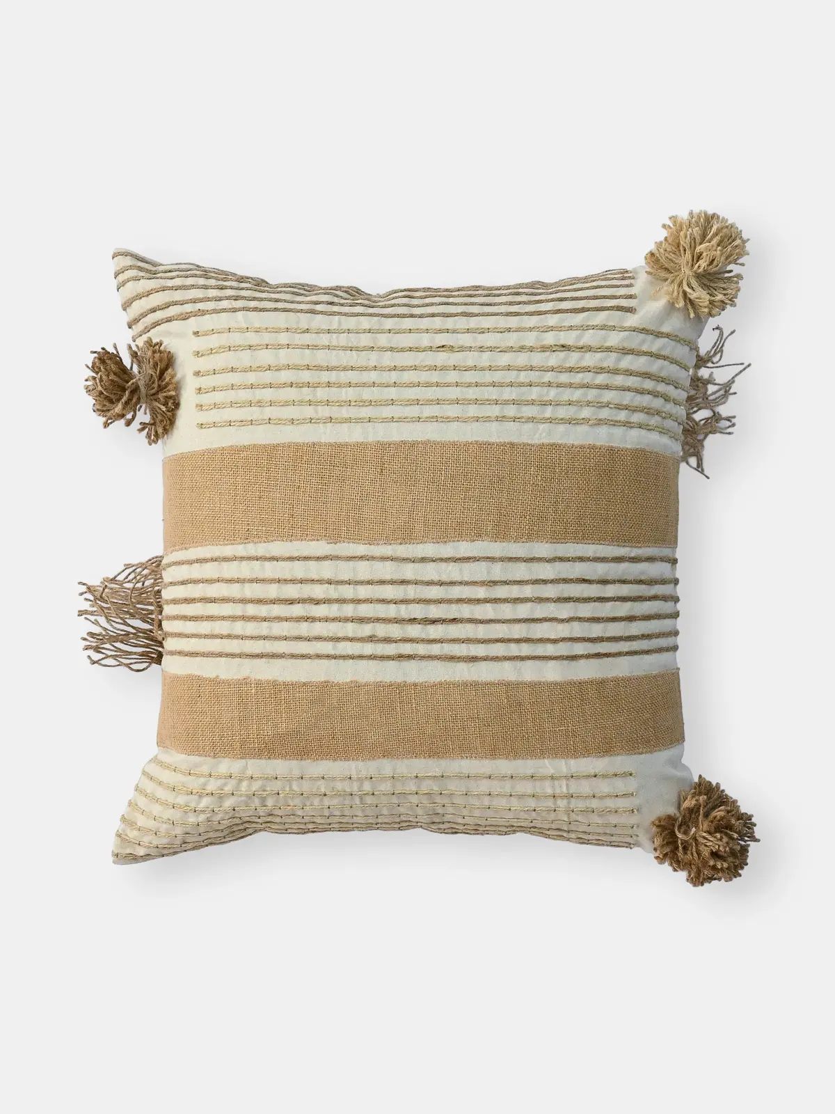 Taupe - Square Cushion Cover 1