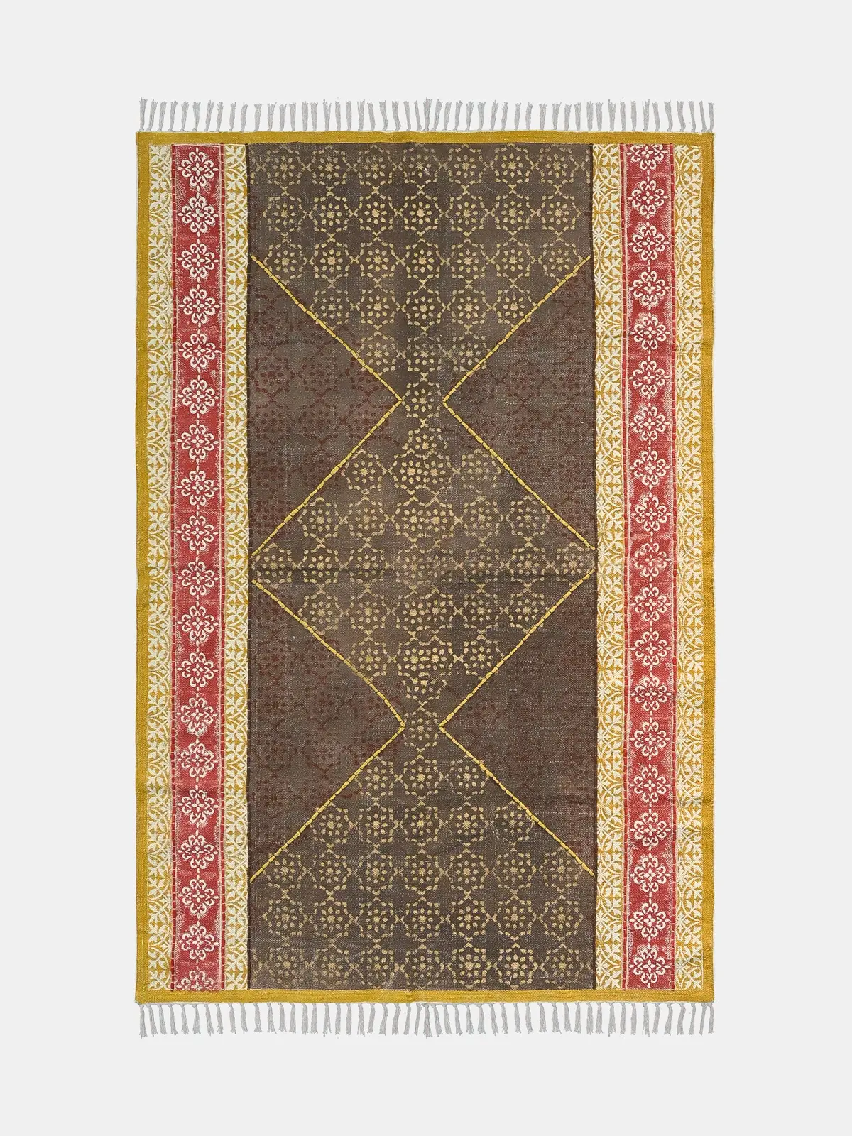 Solstice - Block Printed Rug 1