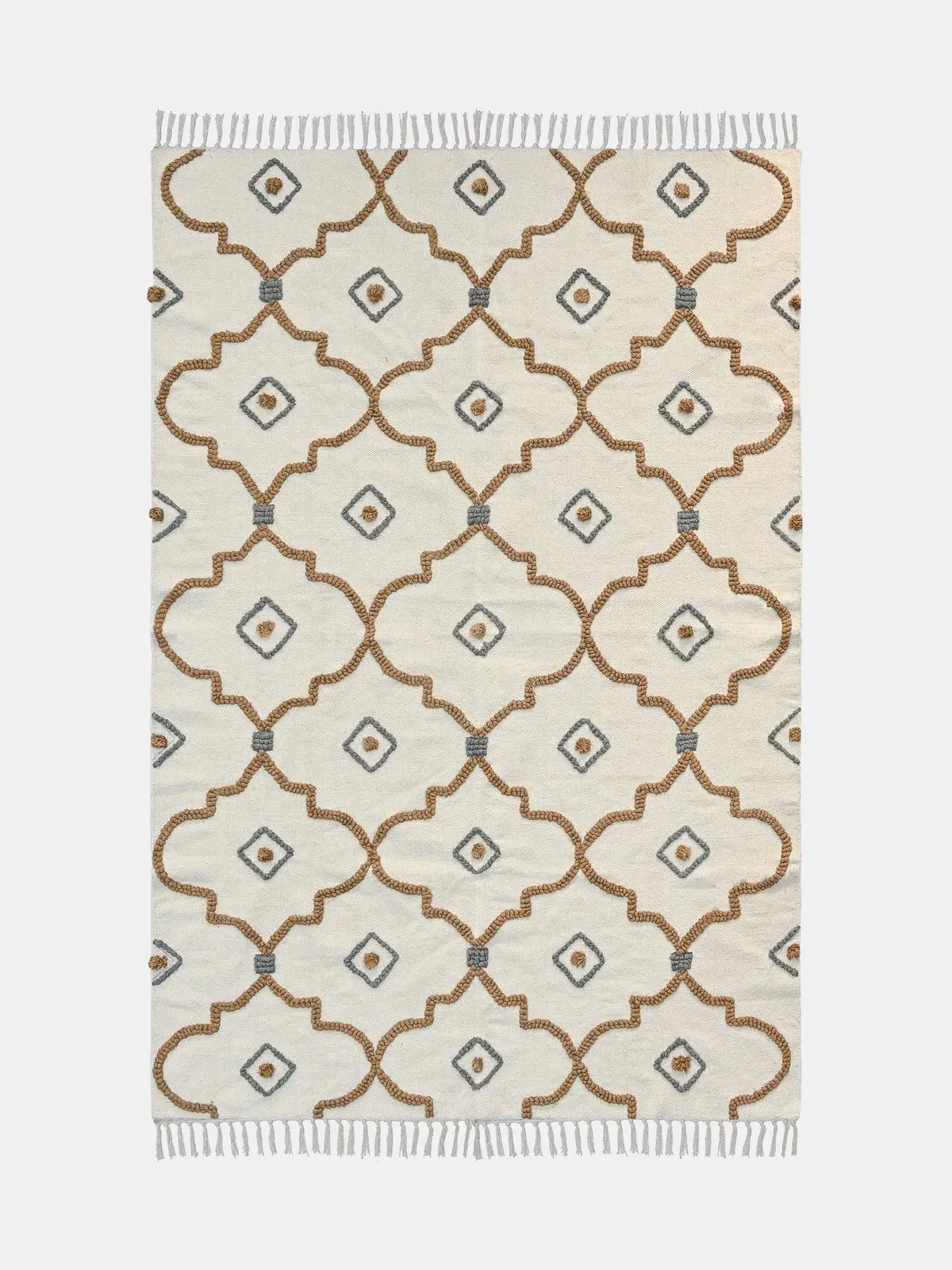 Greyza - Hand Embroidered Rug 1