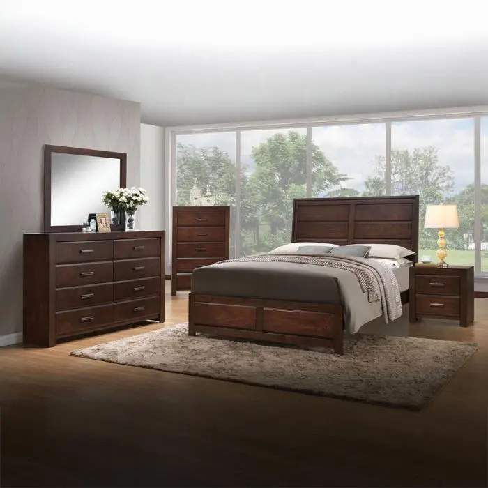 Oberreit Walnut Eastern King Bed 1