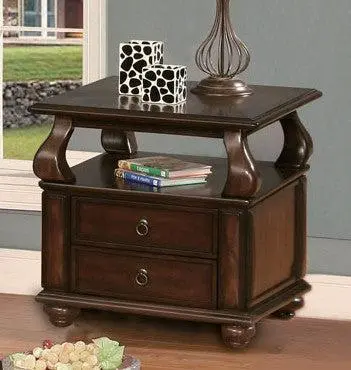 Acme Amado End Table In Espresso 80012 1