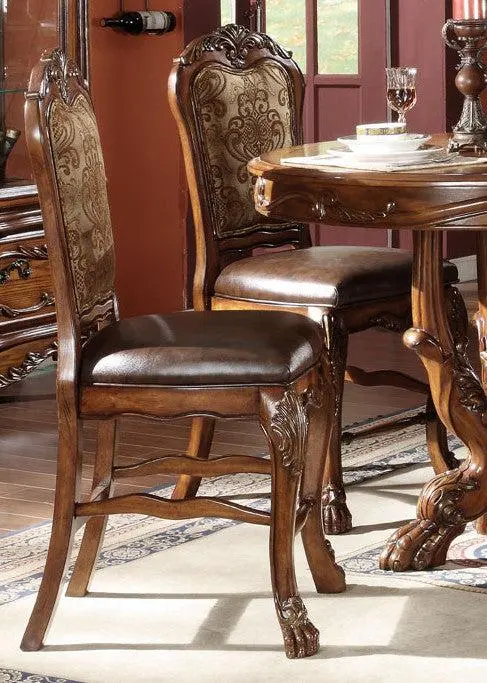 Acme Dresden Counter Height Dining Chairs In Brown Cherry Oak 12162 (Set Of 2) 1