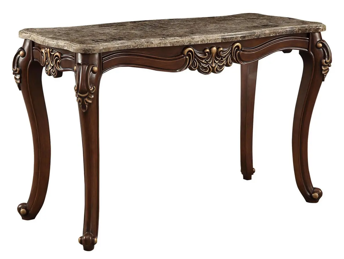 Acme Furniture Mehadi Sofa Table In Walnut 81698 1
