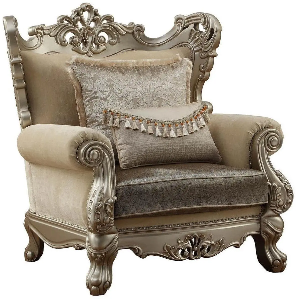 Acme Furniture Ranita Chair In Champagne 51042 1