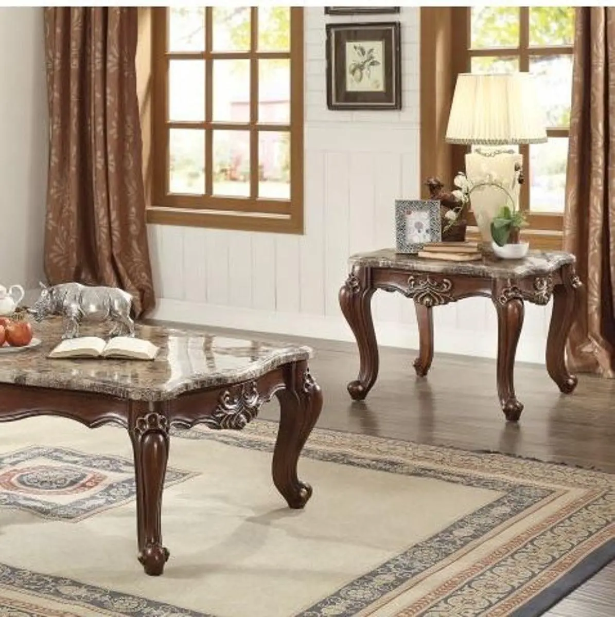 Acme Furniture Shalisa End Table In Walnut 81052 1