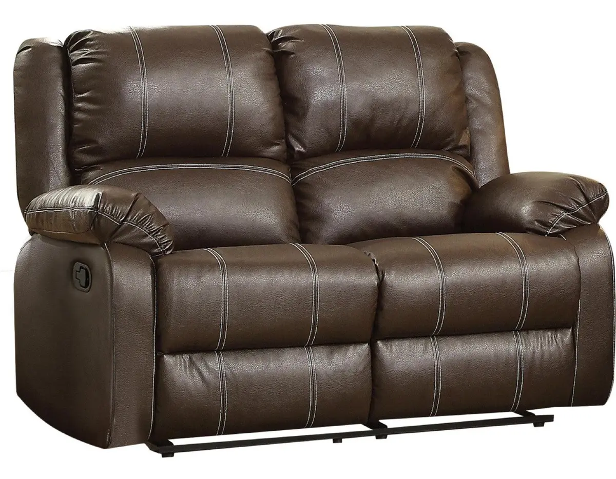 Acme Furniture Zuriel Motion Loveseat In Brown 52281 1