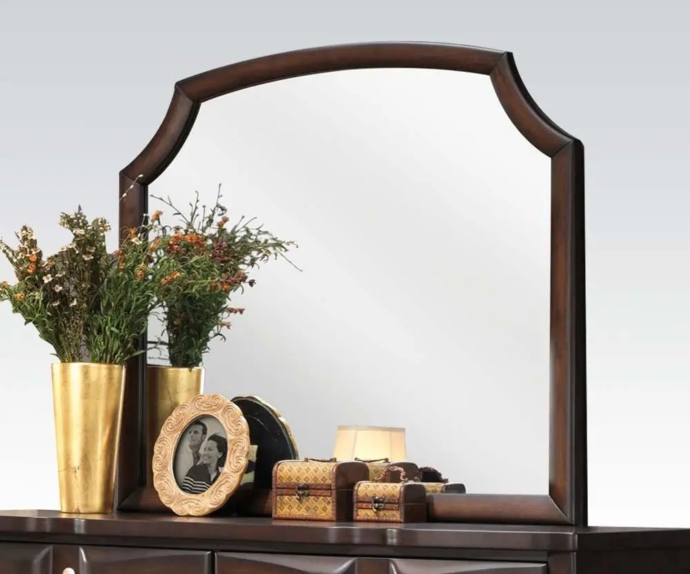 Acme Lancaster Landscape Mirror In Espresso 24574 1
