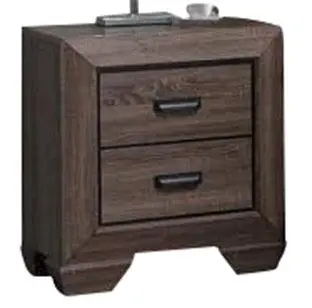 Acme Lyndon Nightstand In Weathered Gray Grain 26023 1