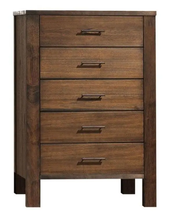Acme Merrilee 5-Drawer Chest In Oak 21686 1