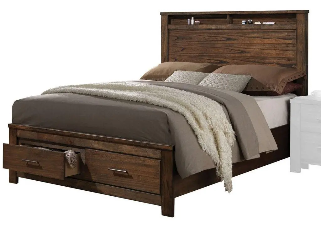 Acme Merrilee King Storage Bed In Oak 21677Ek 1