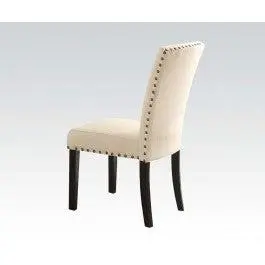 Acme Nolan Side Chair (Set Of 2) In Linen/Weathered Black 72852 1