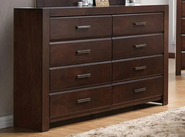 Acme Oberreit 8 Drawer Dresser In Walnut 25795 1