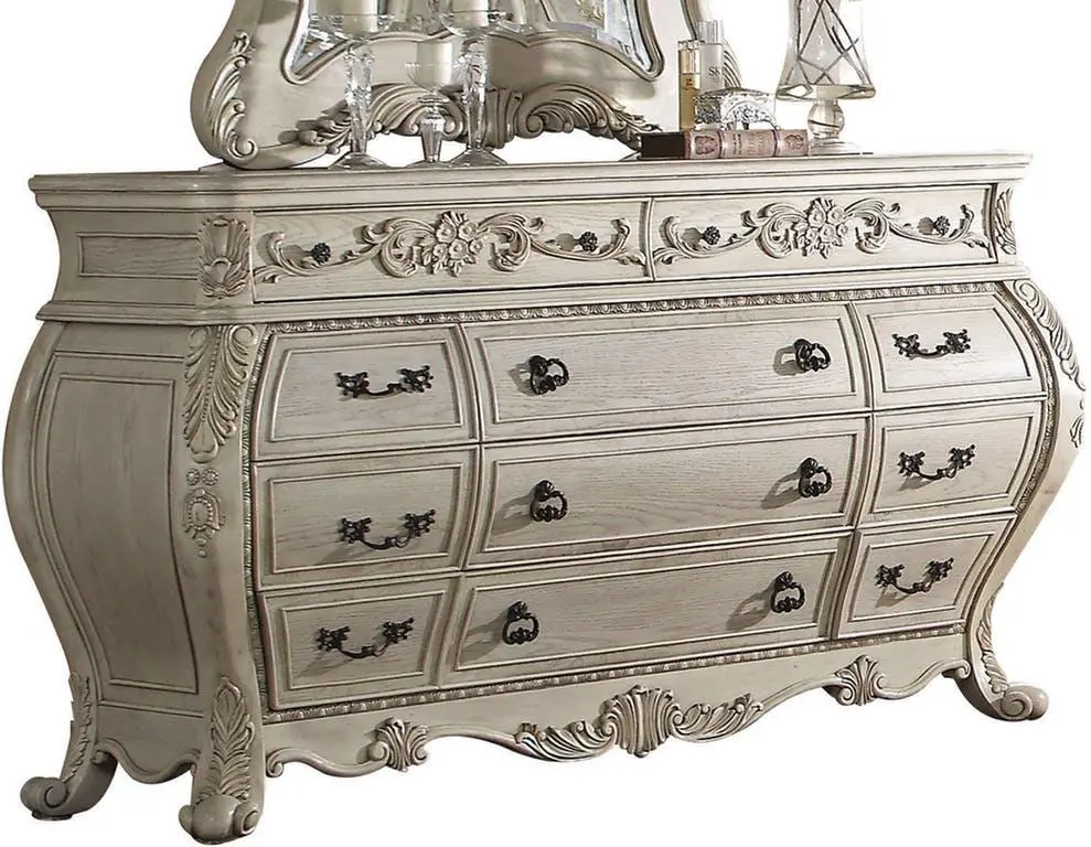 Acme Ragenardus Dresser In Antique White 27015 1