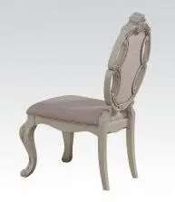 Acme Ragenardus Side Chair In Antique White (Set Of 2) 61282 1