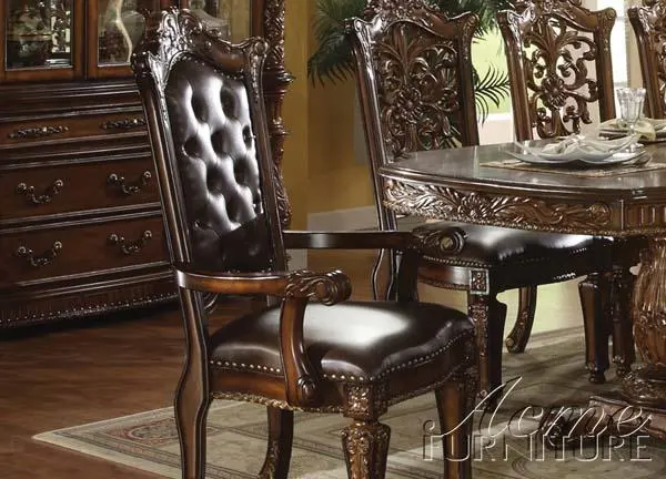 Acme Vendome Cherry Finish Arm Chair (Set Of 2) 60004A 1