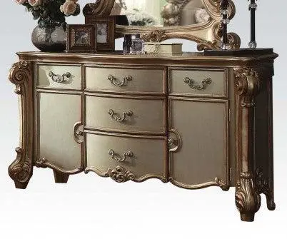 Acme Vendome Server In Gold Patina 23005 1