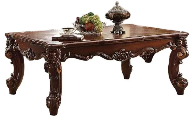 Acme Vendome Rectangular Coffee Table In Cherry 83130 1