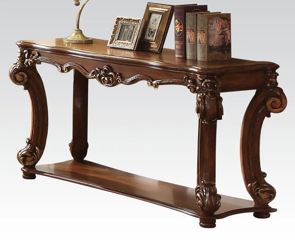 Acme Vendome Sofa Table In Cherry 82004 1