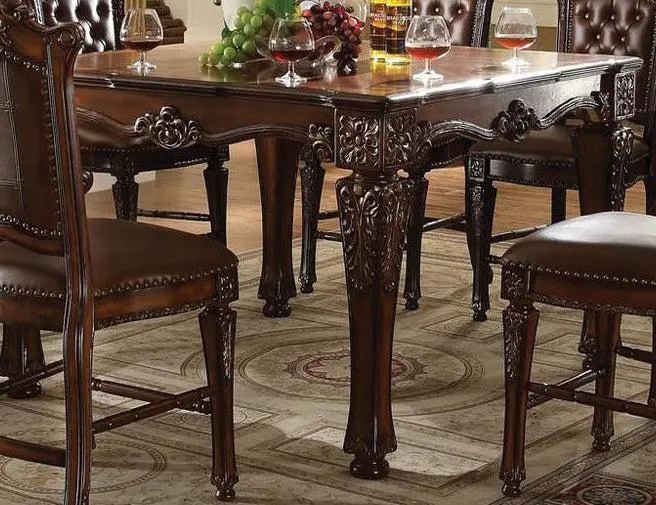 Acme Vendome Square Counter Height Table In Cherry 62025 Closeout 1