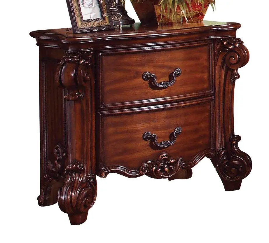 Acme Vendome Traditional Two Drawer Nightstand In Cherry 22003 Closeout 1