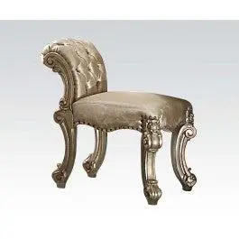 Acme Vendome Vanity Stool Gold Patina 23008 1